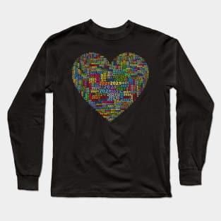 2021 In Heart Cloud Multi Color Long Sleeve T-Shirt